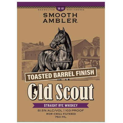 Smooth Ambler Old Scout Toasted Barrel Finish Rye Whiskey - Available at Wooden Cork