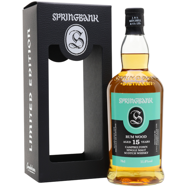 Springbank 15 Year Rum Cask Single Malt Scotch Whisky - Available at Wooden Cork
