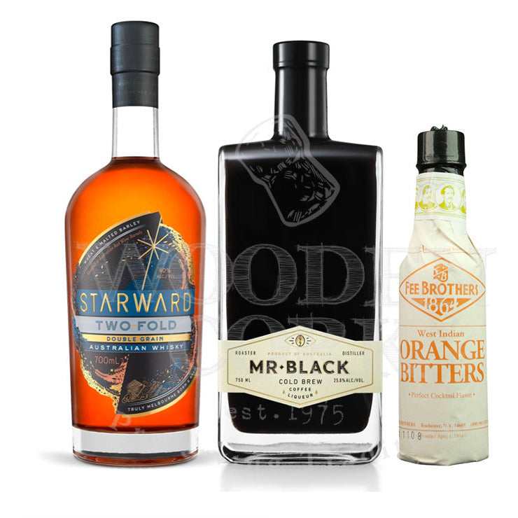 Starward Two Fold, Mr. Black Cold Brew & Fee Brothers Orange Bitters Cocktail Bundle - Available at Wooden Cork