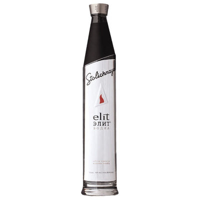Stolichnaya Elit Vodka - Available at Wooden Cork