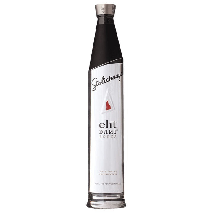 Stolichnaya Elit Vodka - Available at Wooden Cork