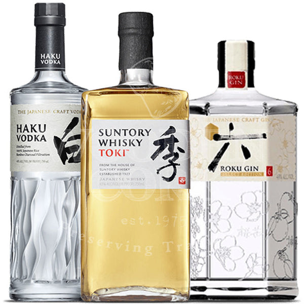 Buy Suntory Toki & Haku Vodka & Roku Gin Bundle | Suntory - Wooden