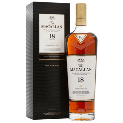 The Macallan 18 Year Old Sherry Oak - Available at Wooden Cork