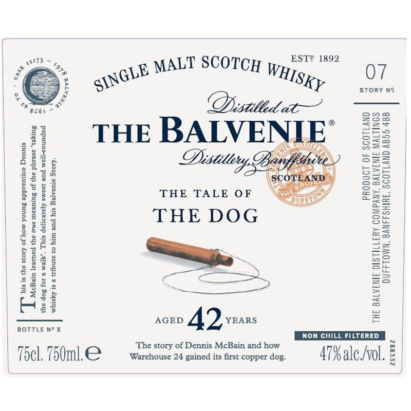 The Balvenie 42 Years Old The Tale Of The Dog Scotch Whisky - Available at Wooden Cork