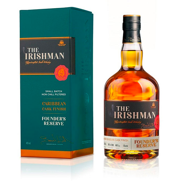 The Irishman Blended Irish Whiskey Caribbean Cask Finish Founder's Reserve - Available at Wooden Cork