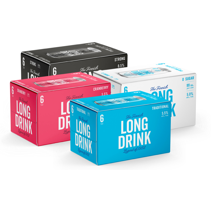 The Finnish Long Drink Company Variety Pack 4x6pk - Available at Wooden Cork