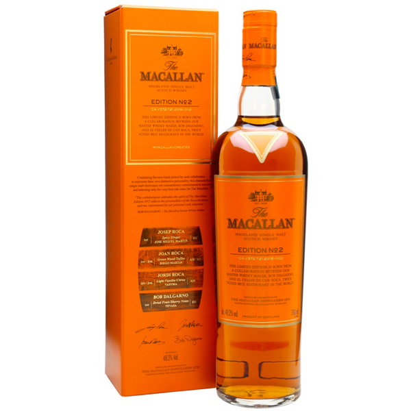 ウイスキー The Macallan Edition No. 2 The Macallan Edition No. 2 Single Malt Scotch | El Celler de Can