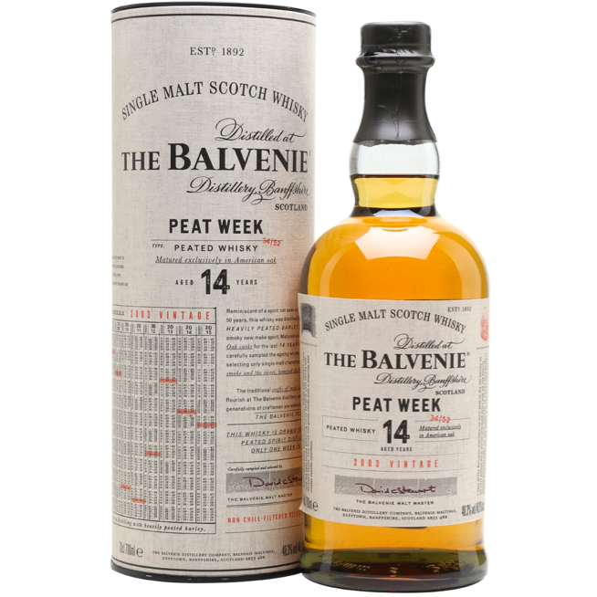 The Balvenie Peat Week 14 Year Old - Available at Wooden Cork