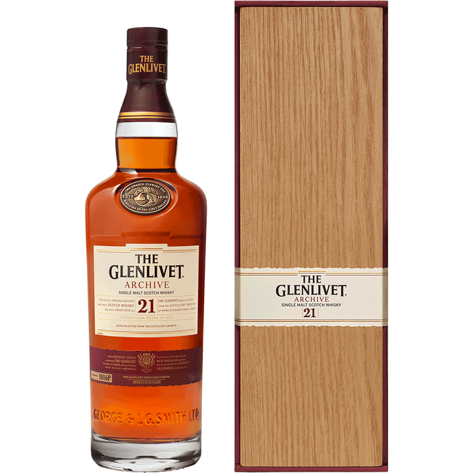 The Glenlivet 21 Year Old Single Malt Scotch Whisky - Available at Wooden Cork