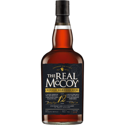 The Real McCoy 12 Year Rum - Available at Wooden Cork