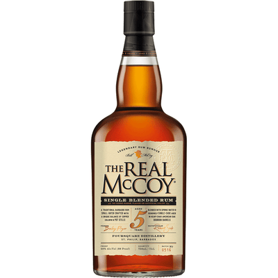 The Real McCoy 5 Year Rum - Available at Wooden Cork