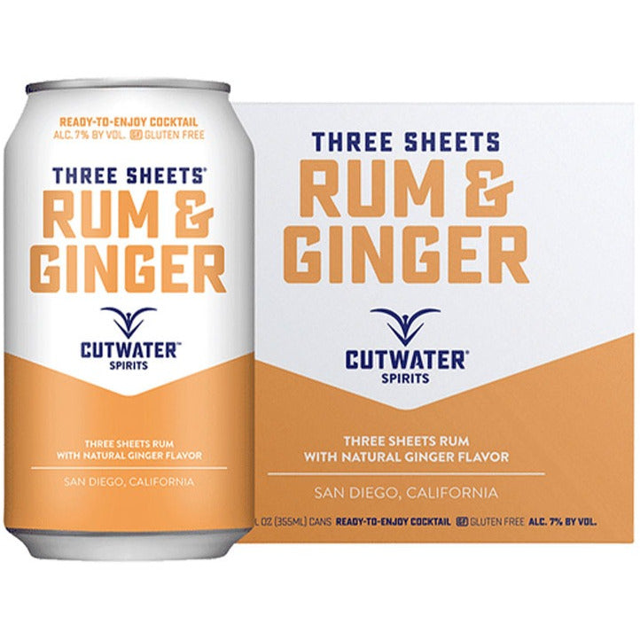Cutwater Rum & Ginger Canned Cocktail - Available at Wooden Cork