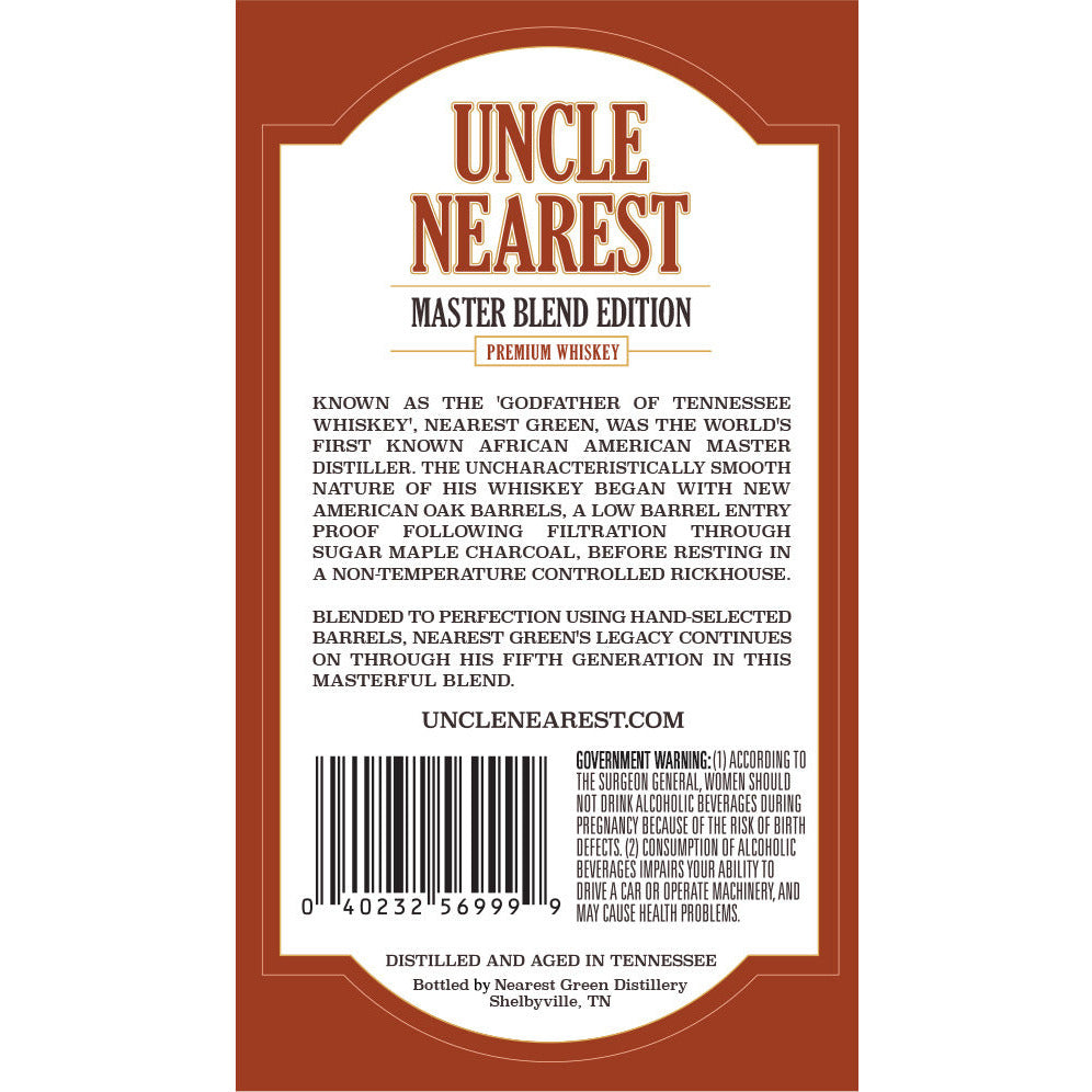 Uncle Nearest Master Blend Edition - Available at Wooden Cork