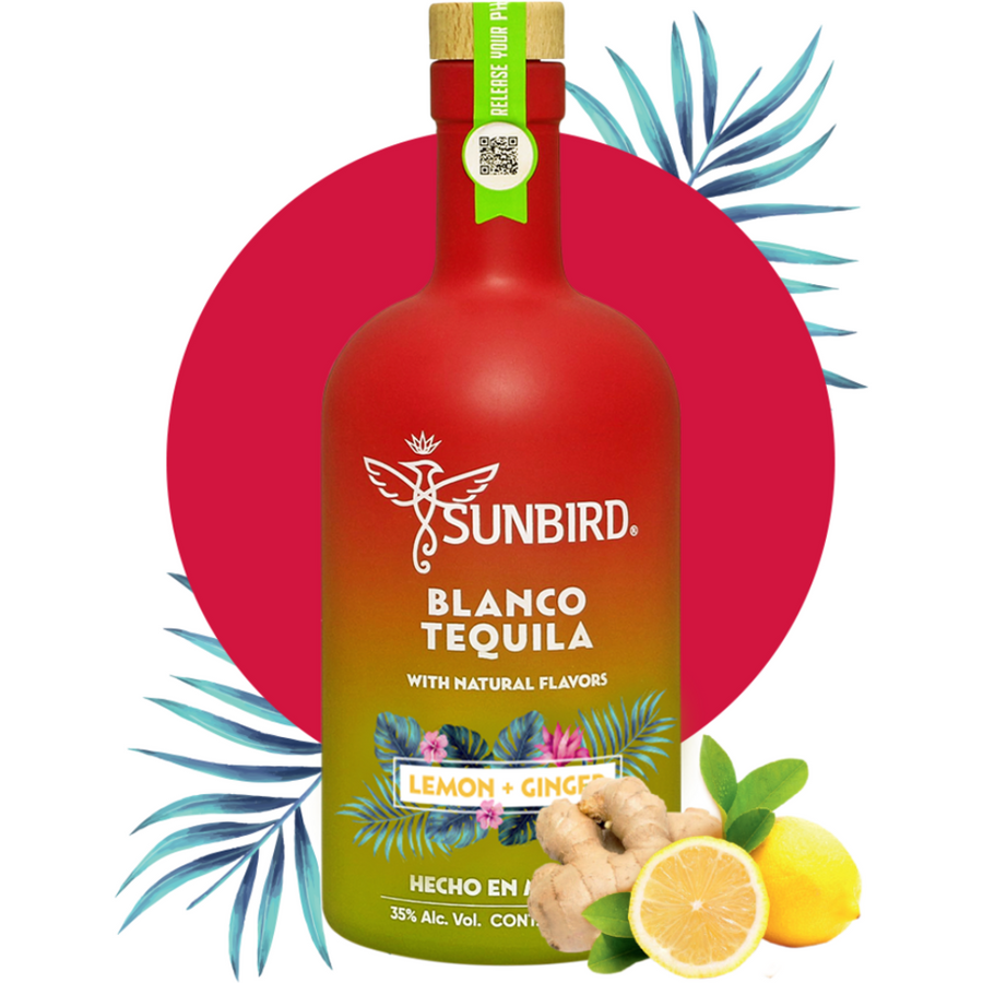 Sunbird Blanco Tequila Lemon + Ginger - Available at Wooden Cork