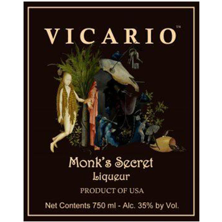 Vicario Monks Secret Liqueur - Available at Wooden Cork