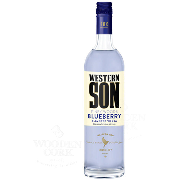 Western Son Blueberry Flavored Vodka - Available at Wooden Cork
