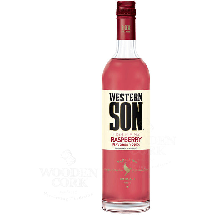 Western Son Raspberry Flavored Vodka - Available at Wooden Cork