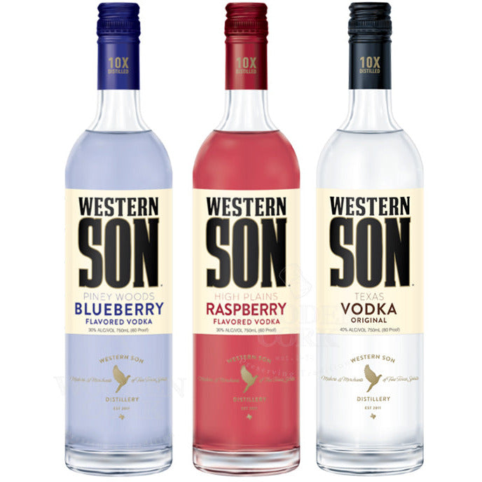 Western Son Blueberry & Raspberry & Original Vodka Bundle - Available at Wooden Cork