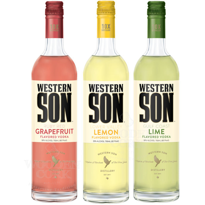 Western Son Grapefruit & Lemon & Lime Vodka Bundle - Available at Wooden Cork