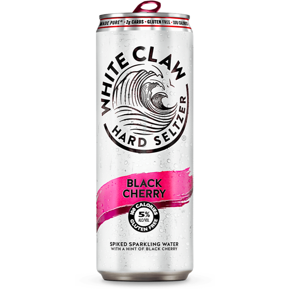 White Claw Hard Seltzer Black Cherry 6pk - Available at Wooden Cork