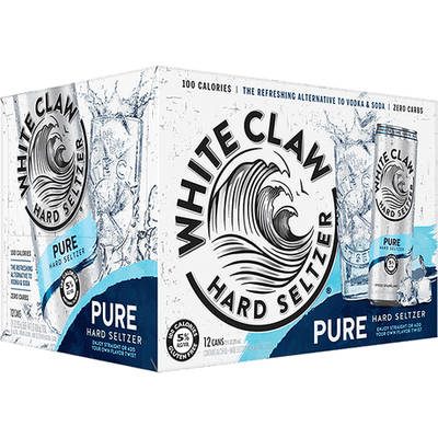 White Claw Hard Seltzer Pure 12pk - Available at Wooden Cork