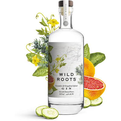 Wild Roots Cucumber & Grapefruit Infused Gin - Available at Wooden Cork