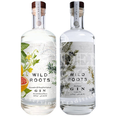Wild Roots Cucumber & Grapefruit Infused & London Dry Gin Bundle - Available at Wooden Cork