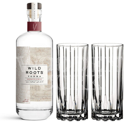 Wild Roots Vodka with Glass Set Bundle - Available at Wooden Cork