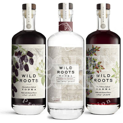 Wild Roots Vodka & Marionberry & Huckleberry Bundle - Available at Wooden Cork