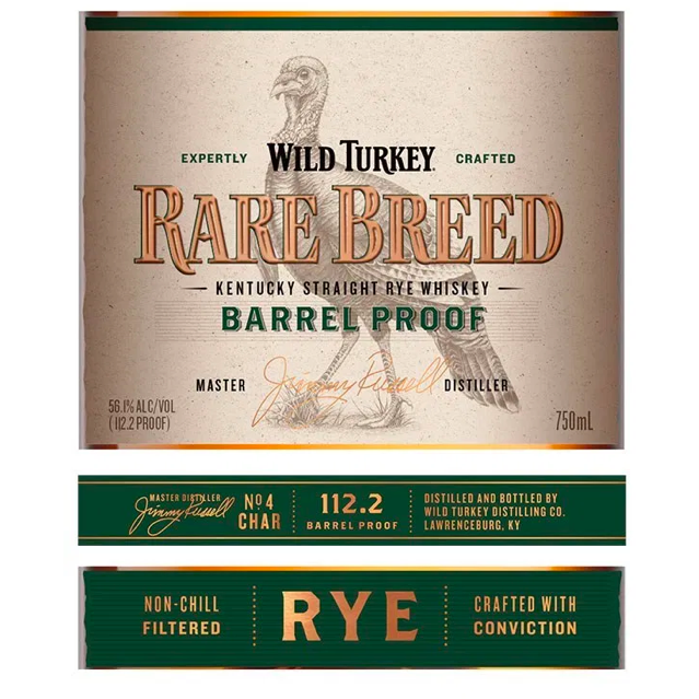 Wild Turkey Rare Breed Barrel Proof Rye - Available at Wooden Cork