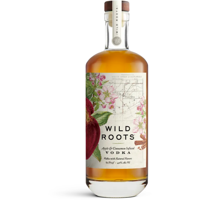 Wild Roots Apple and Cinnamon Infused Vodka - Available at Wooden Cork