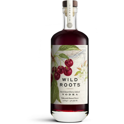 Wild Roots Dark Sweet Cherry Infused Vodka - Available at Wooden Cork