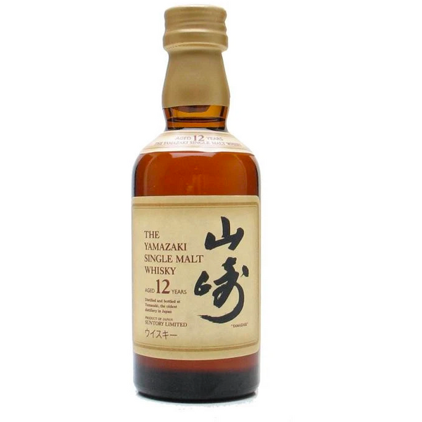 Yamazaki Miniature Shot Single 12 Year Malt Whisky 50ml – Wooden Cork