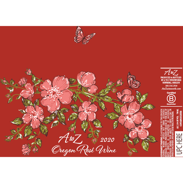 A To Z Wineworks Oregon Rose 750ml Screw Cap – Wooden Cork