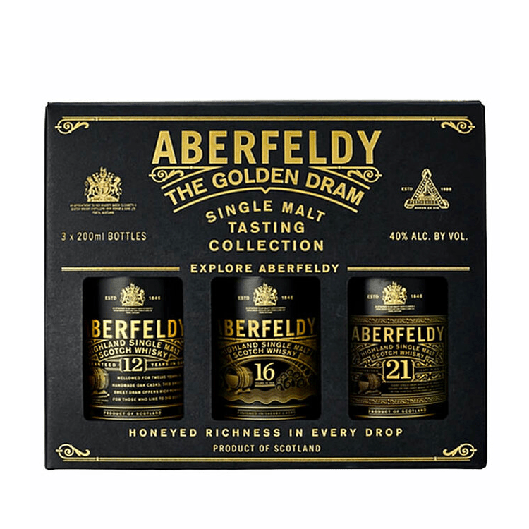 Aberfeldy The Golden Dram Tasting Collection 3Pk 200ML