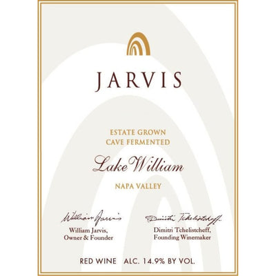 Jarvis Red Wine Lake William Napa Valley - Available at Wooden Cork