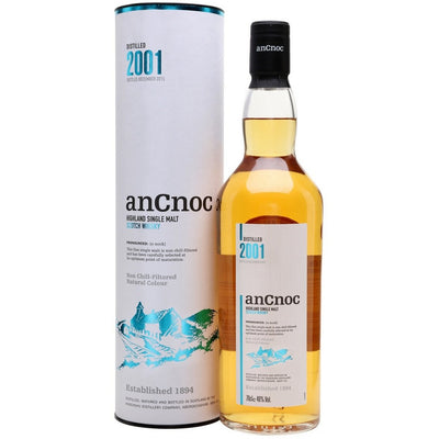 anCnoc 2001 Single Malt Scotch Whisky - Available at Wooden Cork