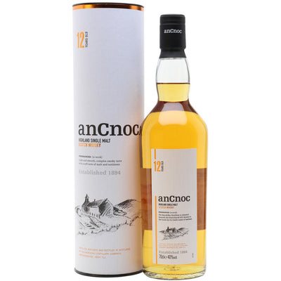 AnCnoc 12 Year Old Highland Single Malt Scotch Whisky - Available at Wooden Cork