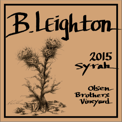 B. Leighton Yakima Valley Olsen Brothers Vineyard Syrah 750ml