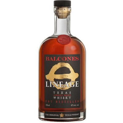 Balcones Lineage Texas Single Malt Whisky - Available at Wooden Cork