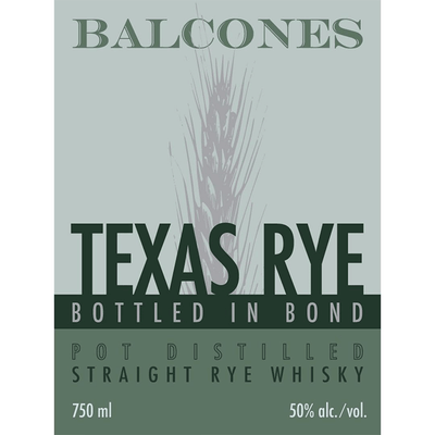 Balcones Texas Rye Bottled in Bond - Available at Wooden Cork