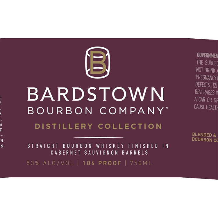 Bardstown Bourbon Co. Distillery Collection Straight Bourbon Finished in Cabernet Sauvignon barrels - Available at Wooden Cork