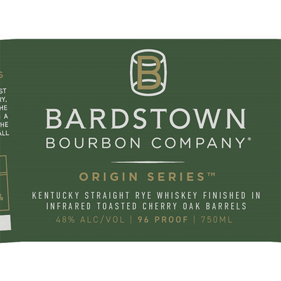Bardstown Bourbon Co. Origin Series Kentucky Straight Rye Finished in Infrared Toasted Cherry Oak Barrels - Available at Wooden Cork