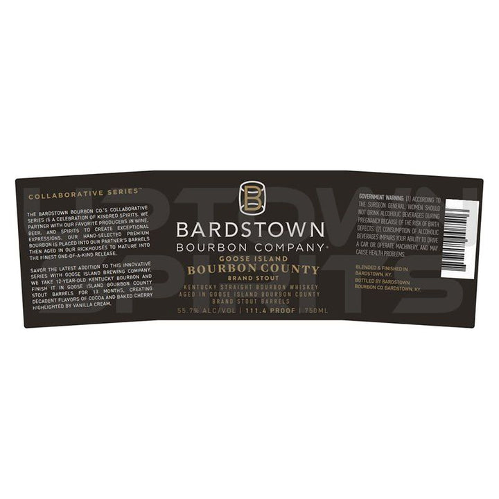 Bardstown Goose Island Bourbon County Collaboration Whiskey 750ml
