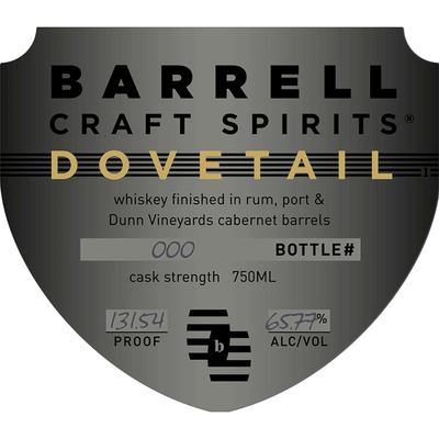 Barrell Craft Spirits Gray Label Dovetail 15 Year - Available at Wooden Cork