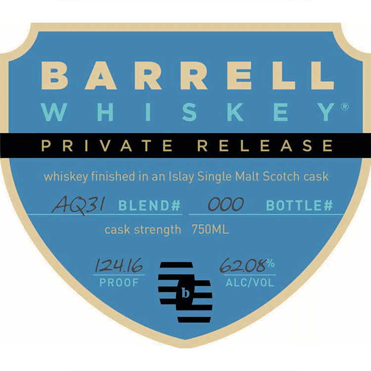 Barrell Whiskey Private Release finished in Islay Single Malt Scotch Cask