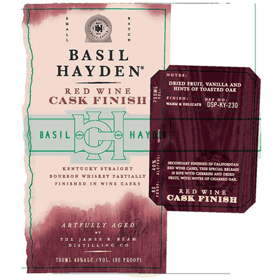 Basil Hayden Kentucky Straight Bourbon Red Wine Cask Finish - Available at Wooden Cork
