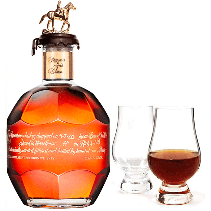 Blanton's Gold Label with Glencairn Glass Set