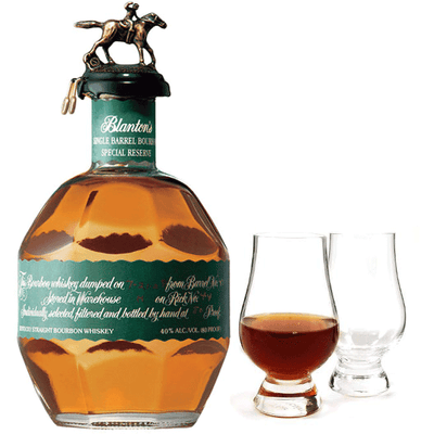 Blanton's Green Label with Glencairn Glass Set - Available at Wooden Cork