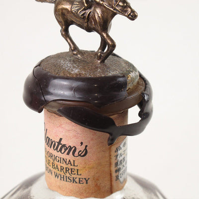 Blanton's Original Single Barrel Bourbon Whiskey Blooper Bottle 50ml - Broken Wax Seal - Available at Wooden Cork
